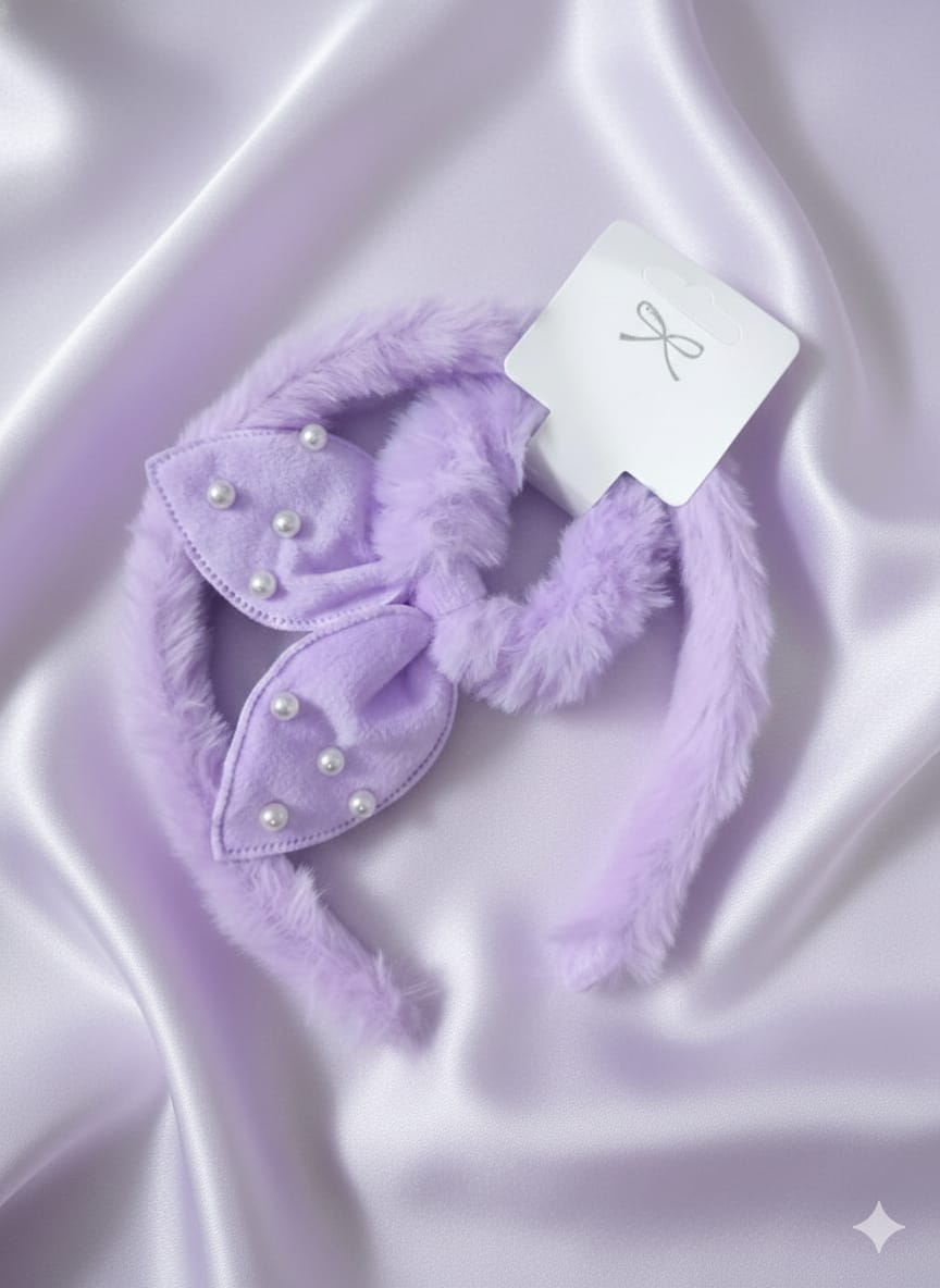 Furry Hair Band & scrunchie set