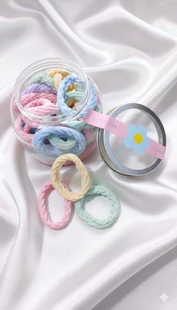 Jar of ponytail Holders (30)